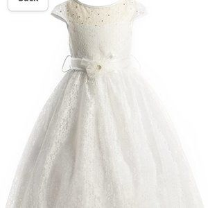 Flower girl or first communion Ivory dress